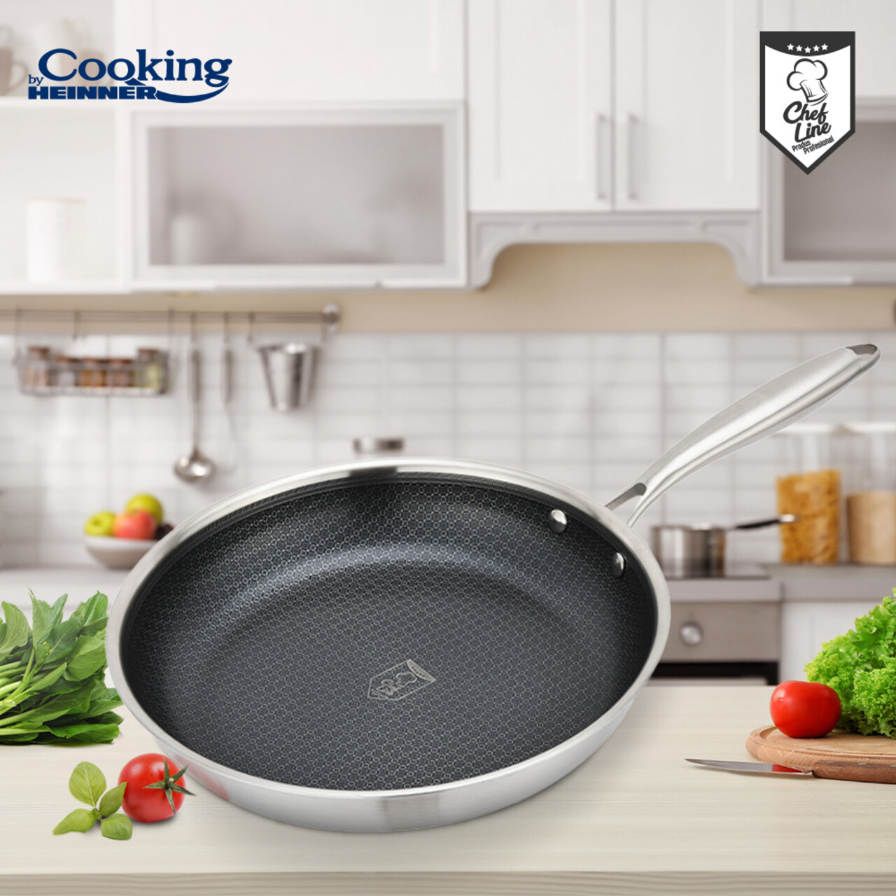 Tigaie, Titanium3, Cooking by Heinner, 30x6 cm, inox, argintiu - imagine 6